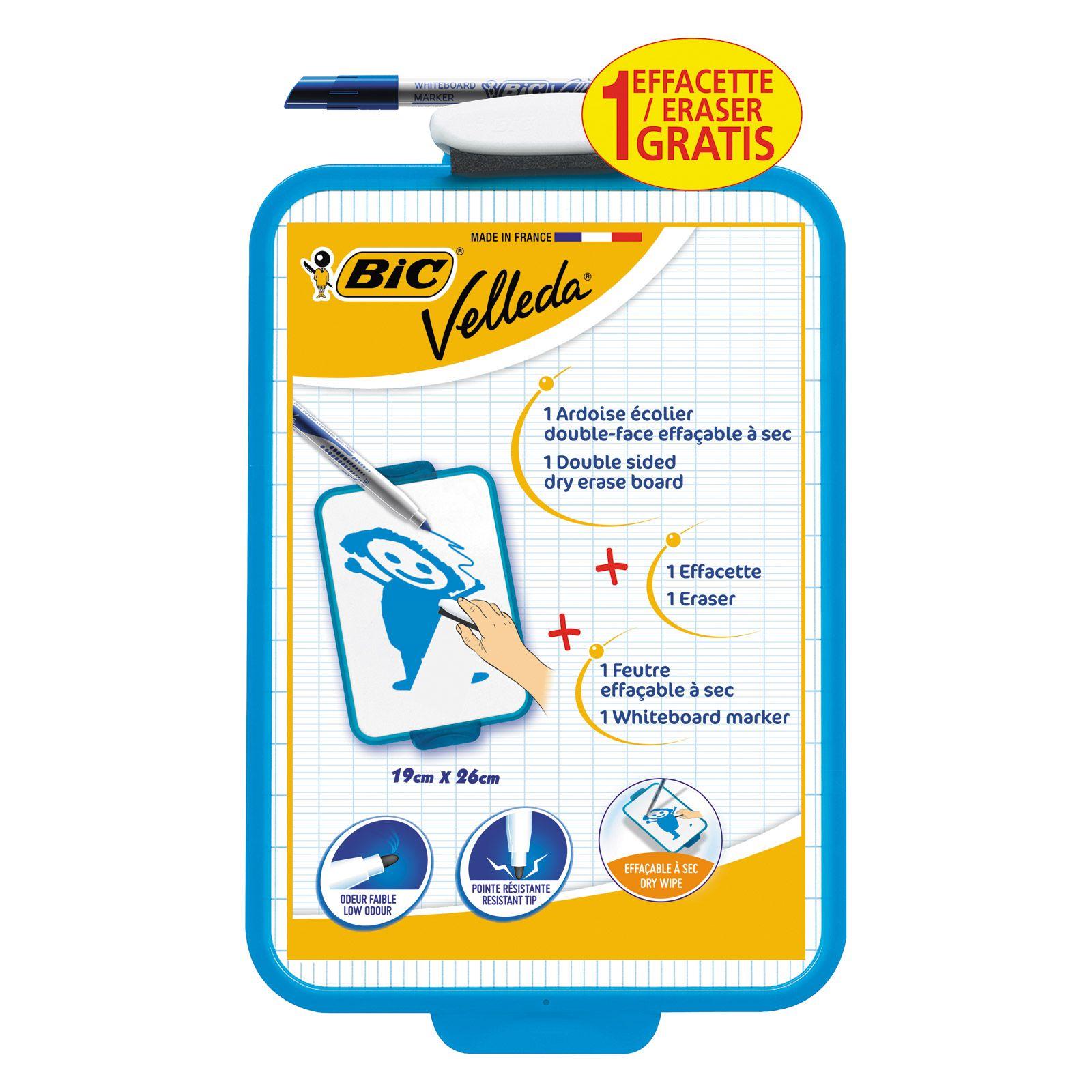 PIZARRA BLANCA BIC SCHOOL BOARD AZUL + FINE MARKER