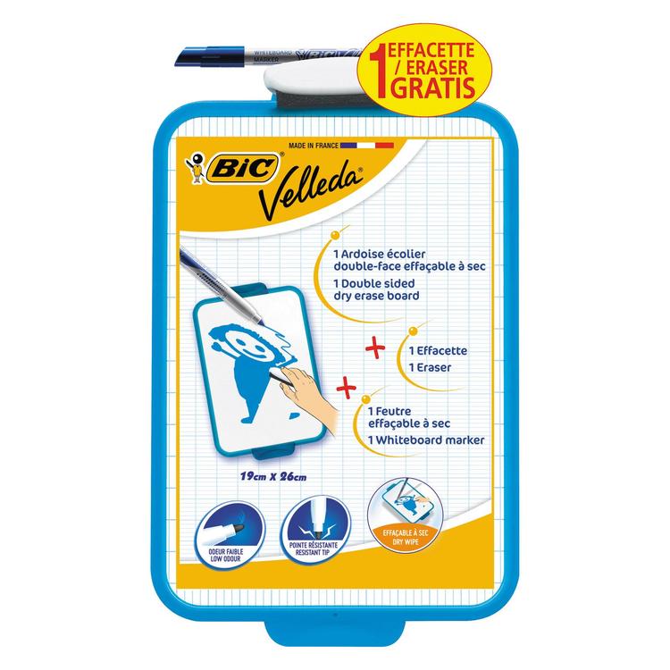 PIZARRA BLANCA BIC SCHOOL BOARD AZUL + FINE MARKER