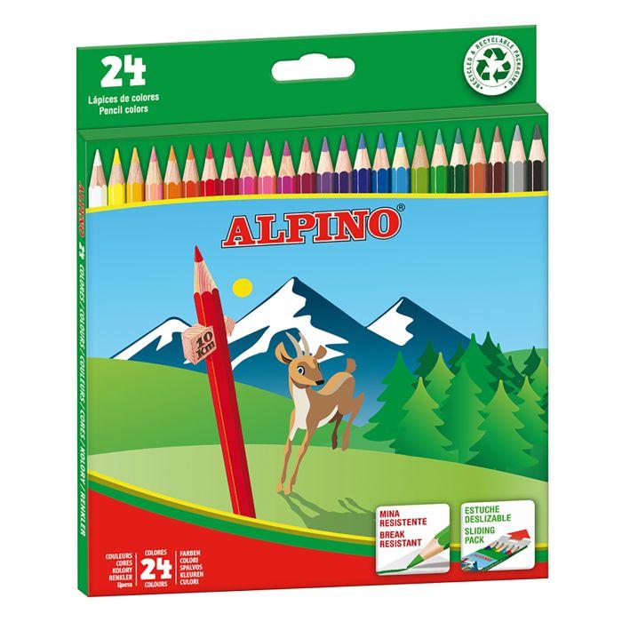 LAPIZ ALPINO ESTUCHE 24 COLORES SURTIDOS