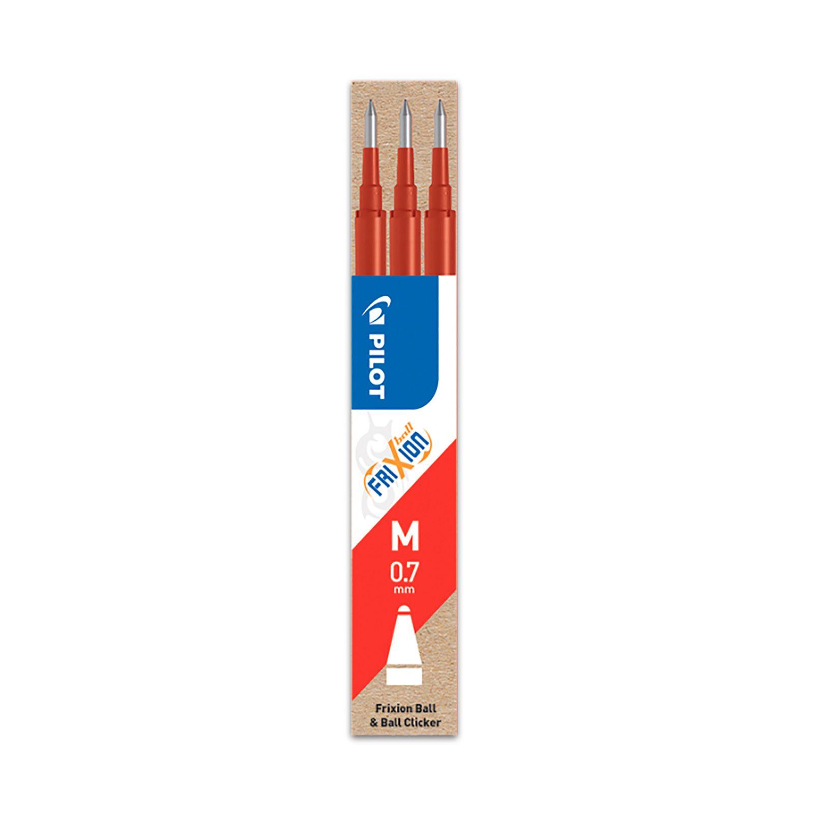 RECAMBIO BORRABLE PILOT FRIXION BALL ROJO C/3 UD.