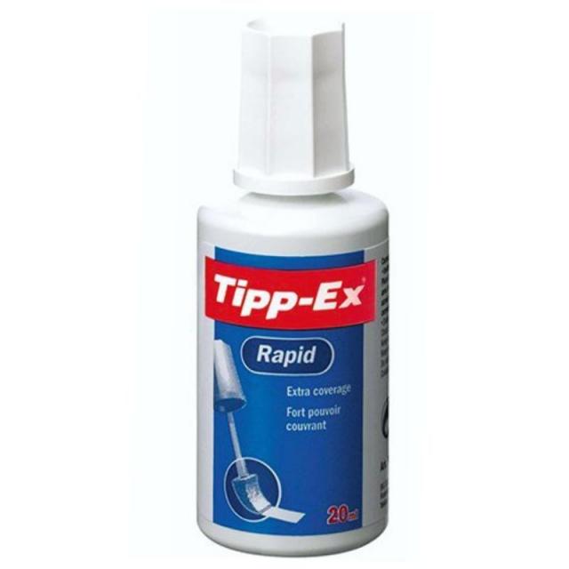 CORRECTOR LIQUIDO TIPP-EX RAPID 20 ML C/10 UD.