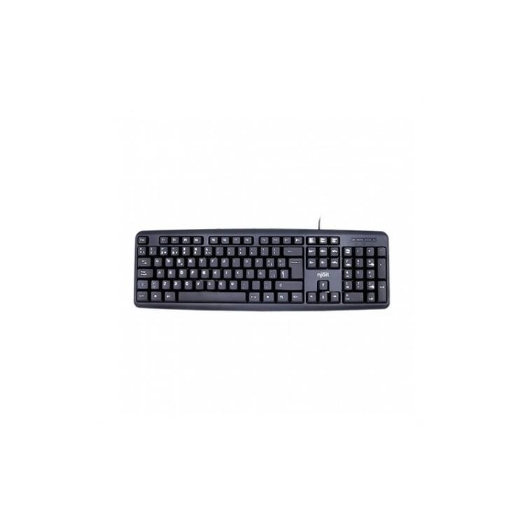 TECLADO USB MEMBRANA SILICONA NEGRO NJOIT