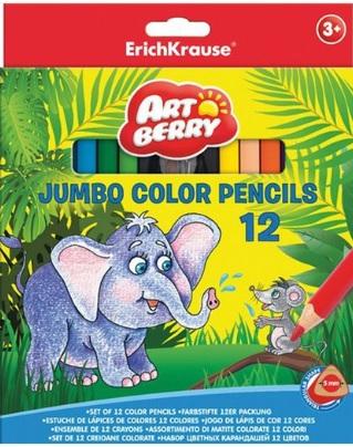 LAPIZ TRIANGULAR ARTBERRY JUMBO 12 COLORES ERICHKRAUSE