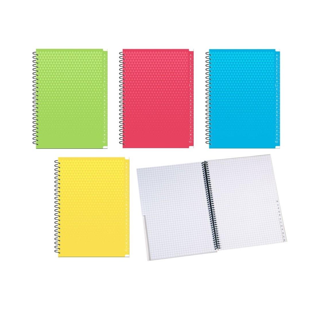 LIBRETA ESPIRAL ESCOLAR 4º INDICE 64 HOJAS ABC