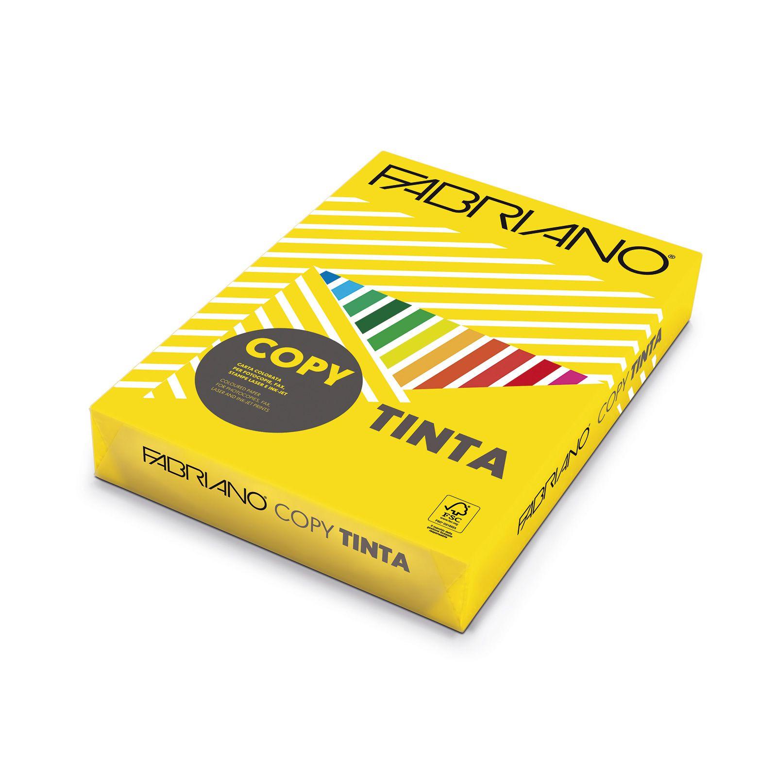 PAPEL A3 80GR 250H AMARILLO FUERTE FABRIANO