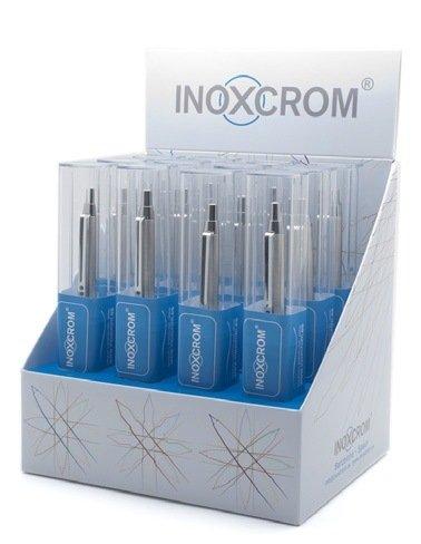 EXPOSITOR 12 BOLIGRAFOS INOXCROM SOUL NEGRO + CAJA