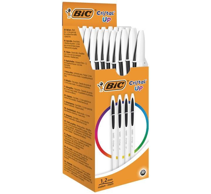 BOLIGRAFO BIC CRISTAL UP BICOLOR NEGRO C/20 UD.