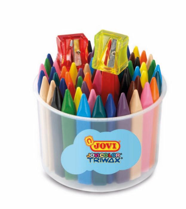 BOTE 72 CERAS TRIWAX JOVICOLOR COLORES SURTIDOS