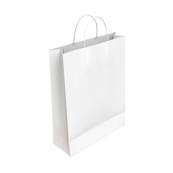 BOLSA CELULOSA BLANCO "S" 24+10X32 P/25 UD.