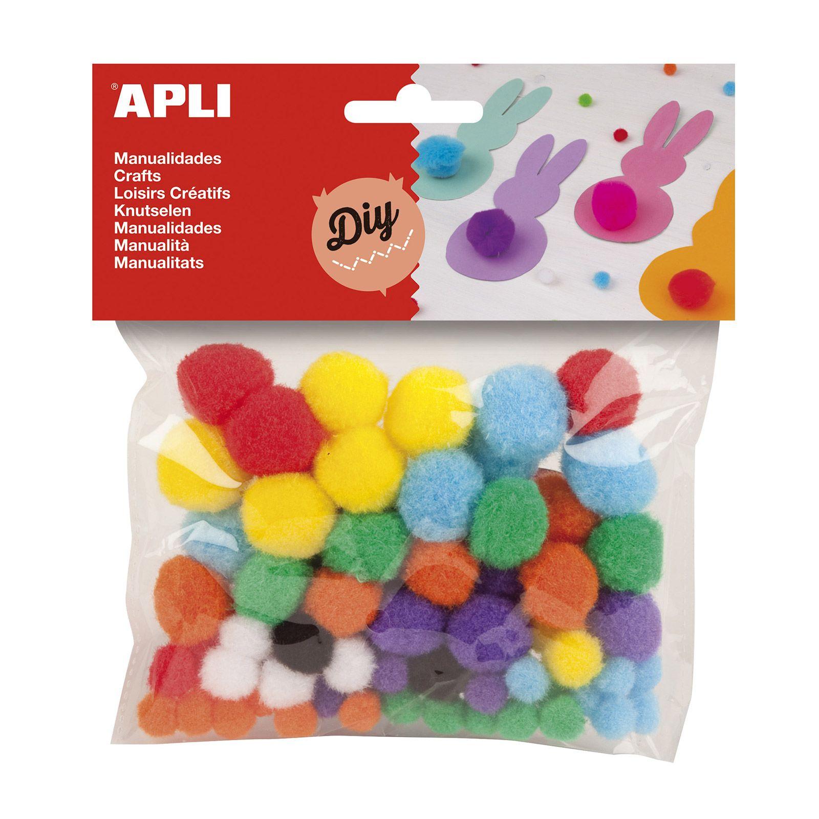 POM POM APLI 8 COLORES 8-10-12-15-20MM C/78 UD.