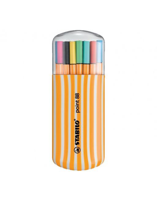 ESTUCHE 20 ROTULADOR STABILO POINT 88 ZEBRUI 8820-02