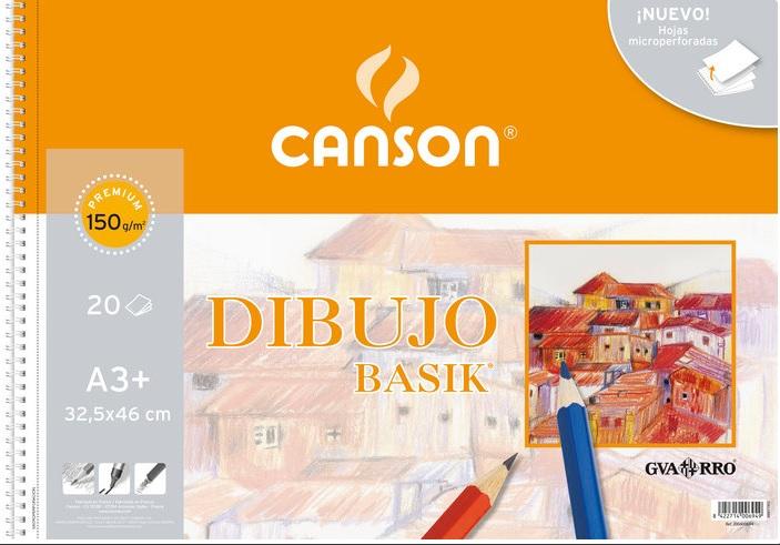 BLOC DIBUJO GUARRO BASIK A3+ 150GR SIN RECUADRO CANSON