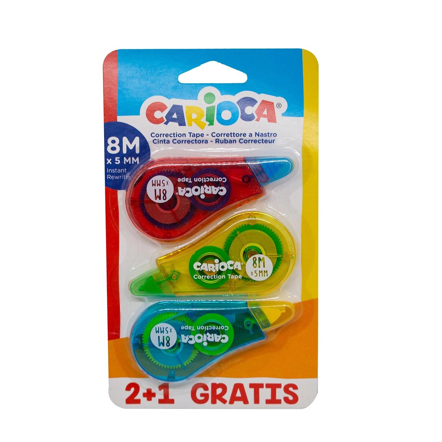 CORRECTOR CINTA CARIOCA 8M 2+1 C/12 UD.