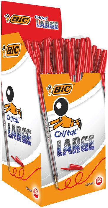 BOLIGRAFO BIC CRISTAL LARGE ROJO C/50 UD.