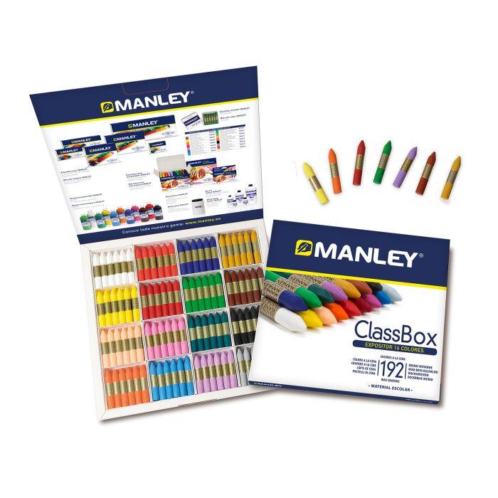 EXPOSITOR 192 CERAS MANLEY COLORES SURTIDOS