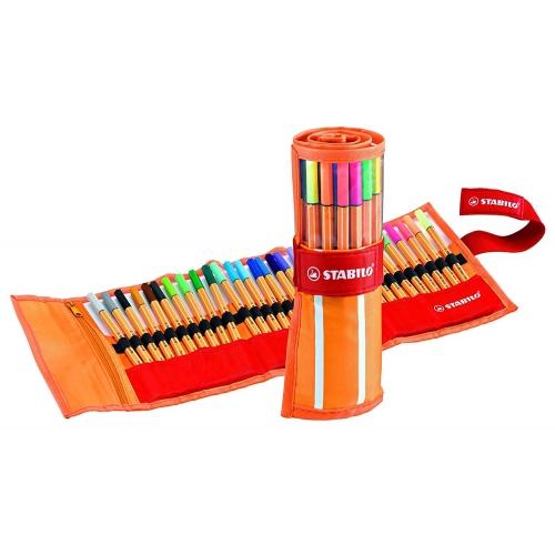 ESTUCHE 30 ROTULADORES STABILO POINT 88 ROLLERSET