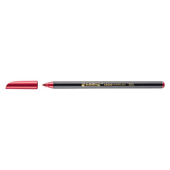 ROTULADOR EDDING 1200 METALICO ROJO Nº72 C/10 UD.