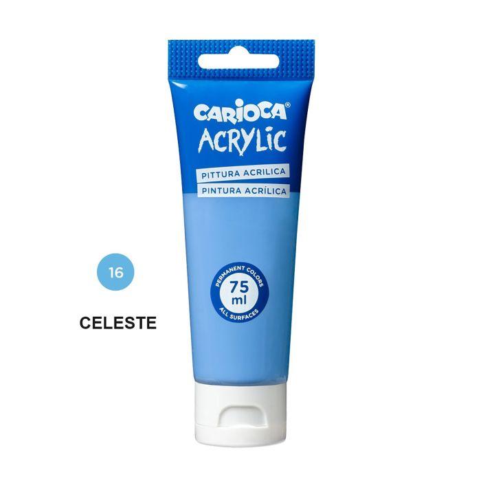 PINTURA ACRILICA CARIOCA 75ML AZUL CLARO
