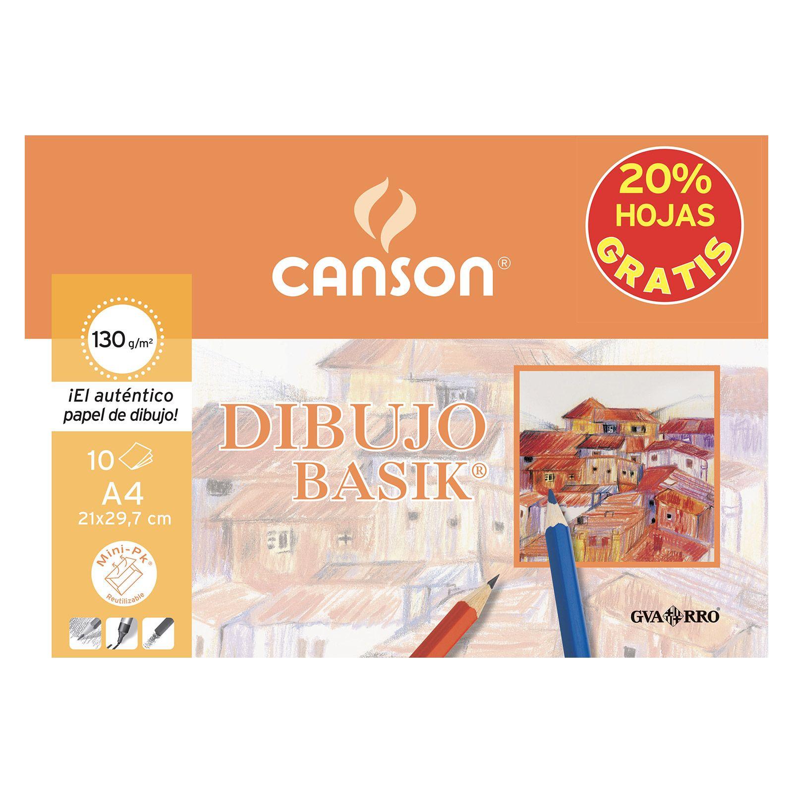 MINIPACK A4 10H BASIK SIN RECUADRO 130GR CANSON