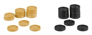 ACCESORIOS 24 FICHAS DAMAS FALOMIR
