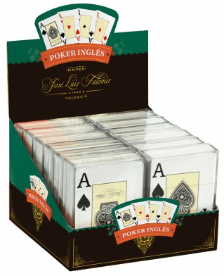 BARAJA CARTAS POKER CAJA PLASTICO P/55 FALOMIR