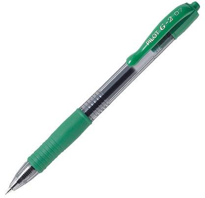 BOLIGRAFO PILOT G2 TINTA GEL VERDE C/12 UD.