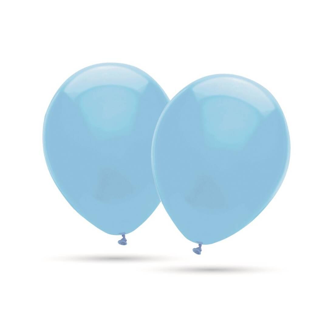 BOLSA 12 GLOBOS 25 CM AZUL BEBE GRAN FESTIVAL