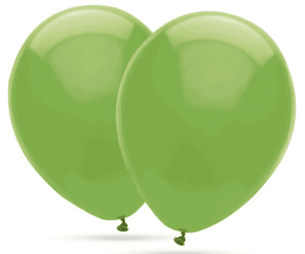 BOLSA 12 GLOBOS 25 CM VERDE GRAN FESTIVAL