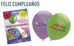 BOLSA 8 GLOBOS 24CM FELIZ CUMPLEAÑOS TAPP