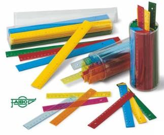 BOTE 100 REGLAS 15CM OPACAS FAIBO