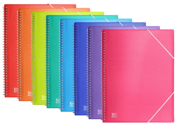 CARPETA 40 FUNDAS ESPIRAL OXFORD URBAN PP A4 STD.