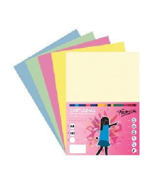 CARTULINA A4 180GR 50H SURTIDOS PASTEL FABRISA