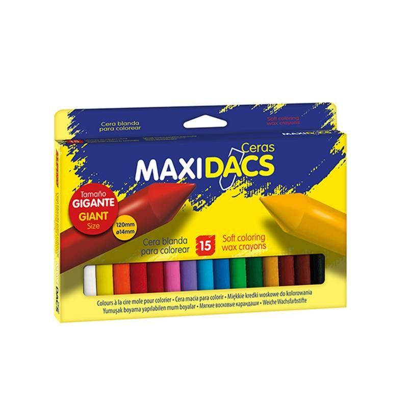 CERA MAXIDACS 15 COLORES SURTIDOS