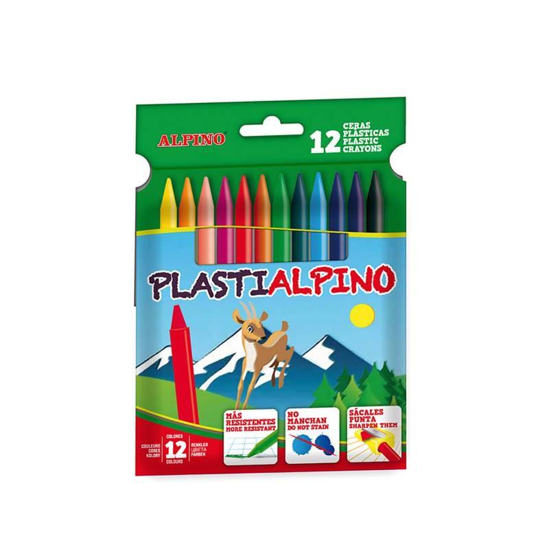 CERA PLASTIALPINO 12 COLORES SURTIDOS