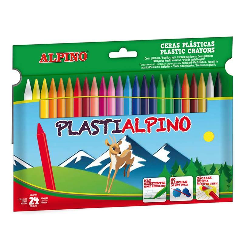 CERA PLASTIALPINO 24 COLORES SURTIDOS