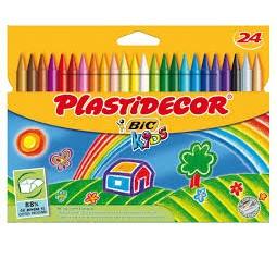 CERAS PLASTIDECOR BLISTER 24 COLORES