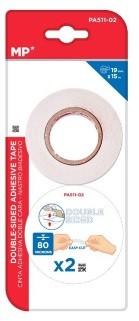 CINTA ADHESIVA DOBLE CARA 19MMX15M MP P/2 UD.