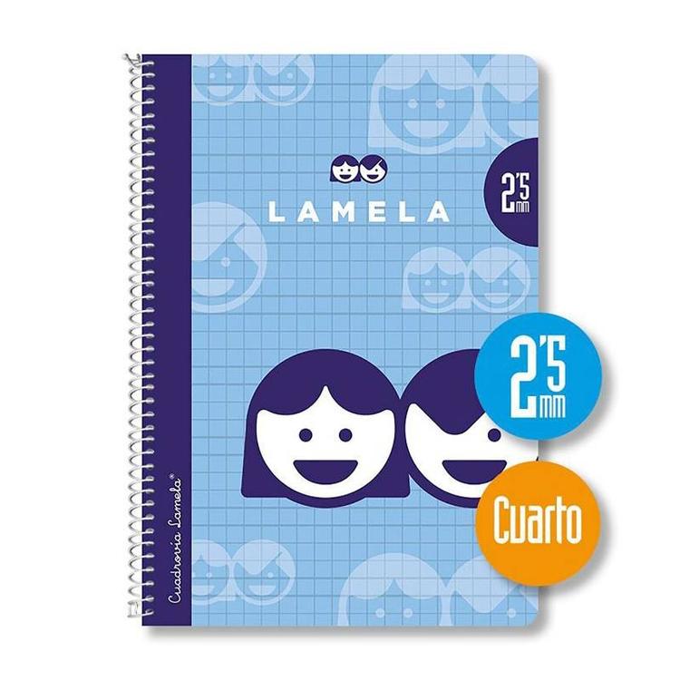 CUADERNO LAMELA BASICO 4º ESPIRAL 40H 2.5 C/10 UD.