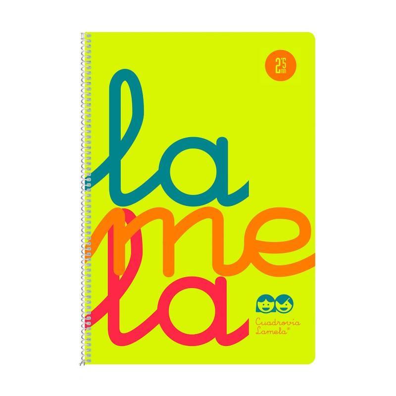 CUADERNO LAMELA Fº FLUOR PP 2.5 80H 90GR SURTIDO P/5 UD.