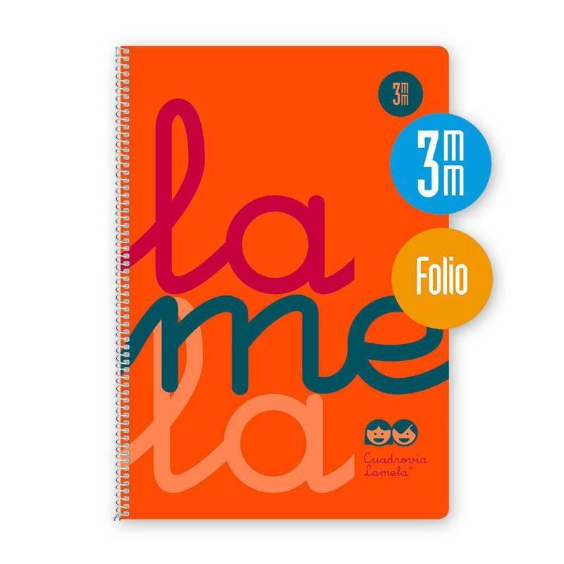 CUADERNO LAMELA Fº FLUOR PP 3X3 80H 90GR SURTIDO P/5 UD.