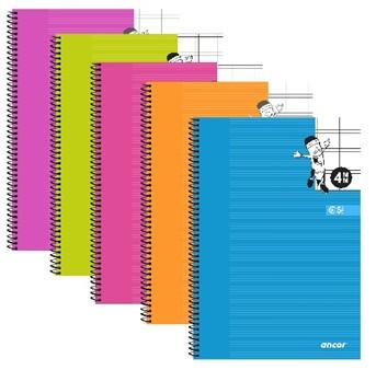 CUADERNO T/D Fº 80H PAUTAGUIA CUADROS 5X5 ANCOR