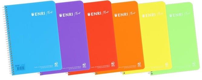 CUADERNO T/P 4º 90GR 80H LISO SURTIDOS C/5 UD. ENRI