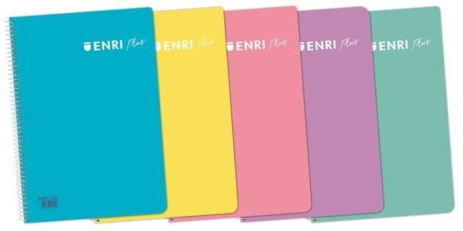 CUADERNO T/P Fº 90GR 80H CUADRO 4X4 PASTEL ENRI P/5 UD.