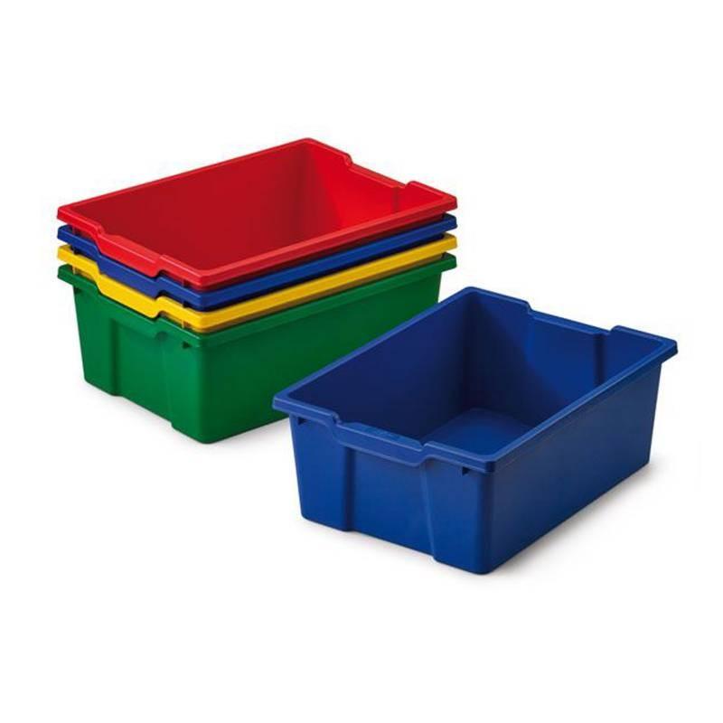 CUBETA CAJON SIN TAPA 420X310X148 ROJA FAIBO 785