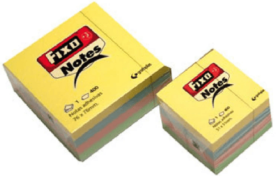 CUBO 400 NOTAS ADHESIVAS 76X76 FIXO PASTEL