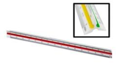 ESCALIMETRO PLASTICO 30 CM 275E FAIBO