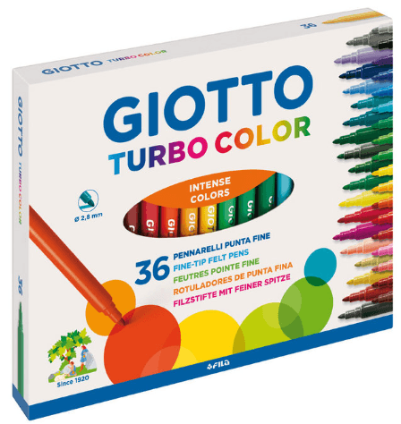 ESTUCHE 36 ROTULADORES TURBO COLOR GIOTTO