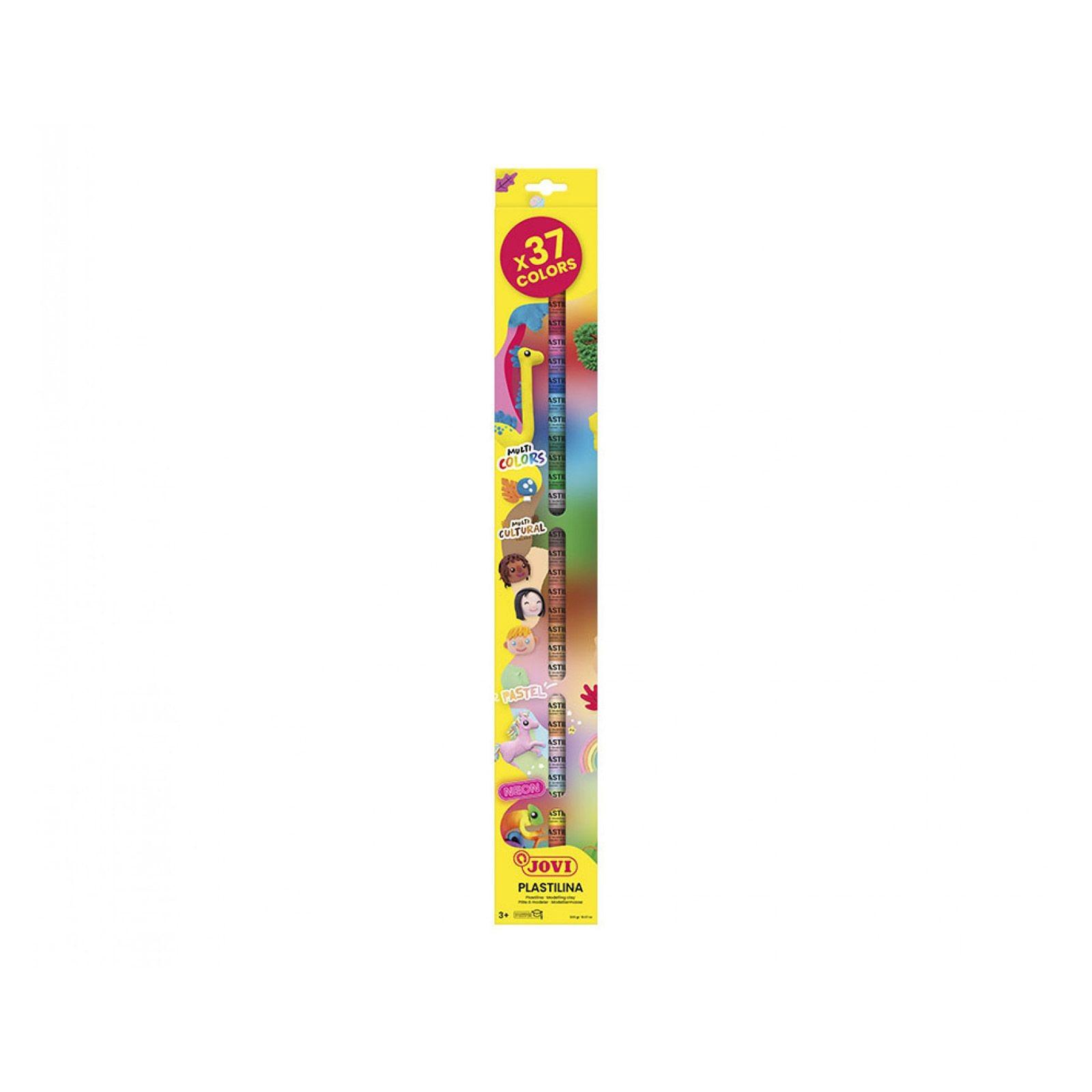 ESTUCHE 37 PLASTILINAS SURTIDAS JOVI 15GR 90/37