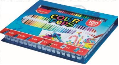 ESTUCHE COLOR PEPS KIT 100 PIEZAS MAPED