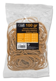GOMAS ELASTICAS INGRAF OFFICE BOLSA 100GR 10CM
